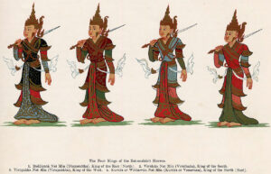 仏教四天王のイラスト